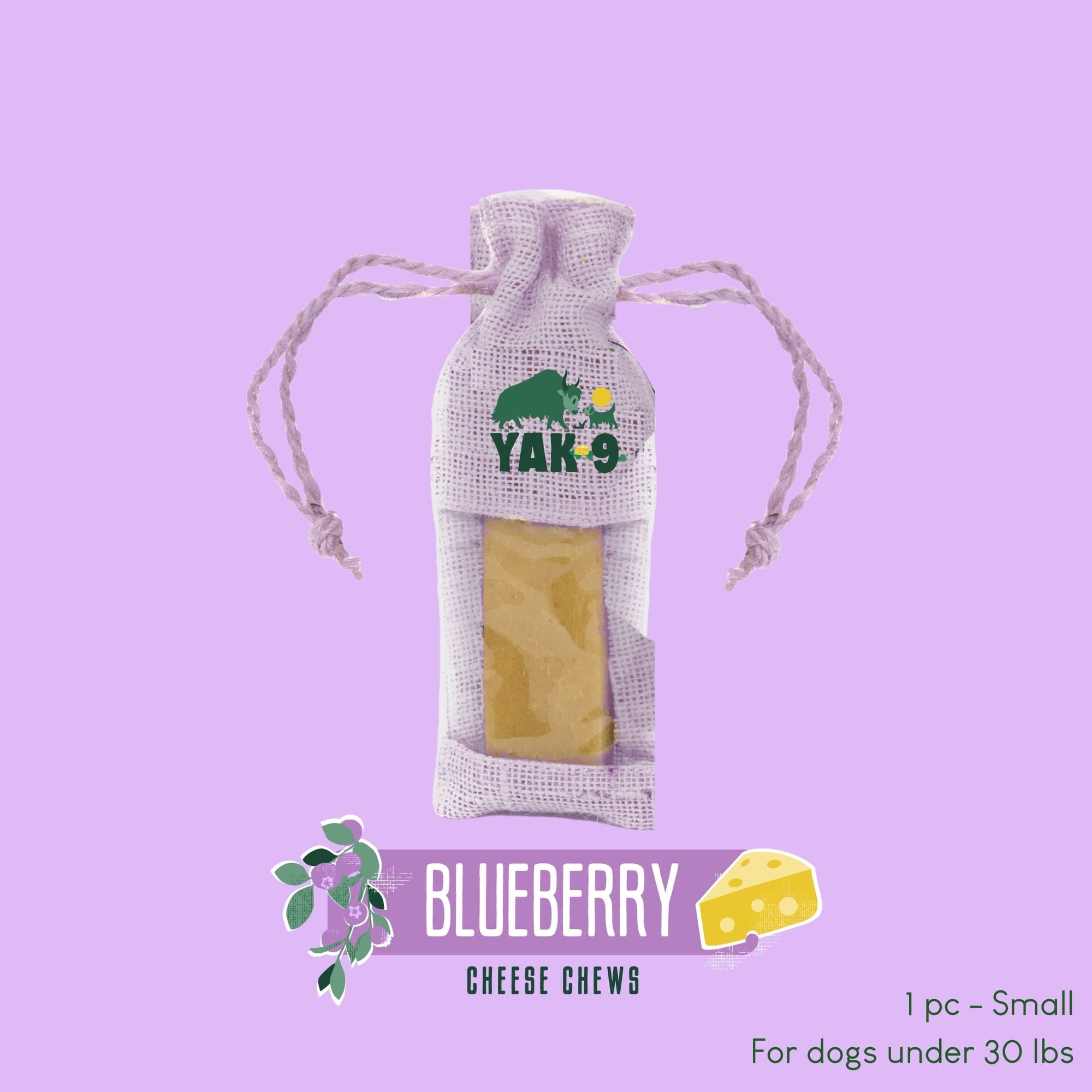 Yak9 Blueberry Yak Chews for Dogs - Yak9 Chews