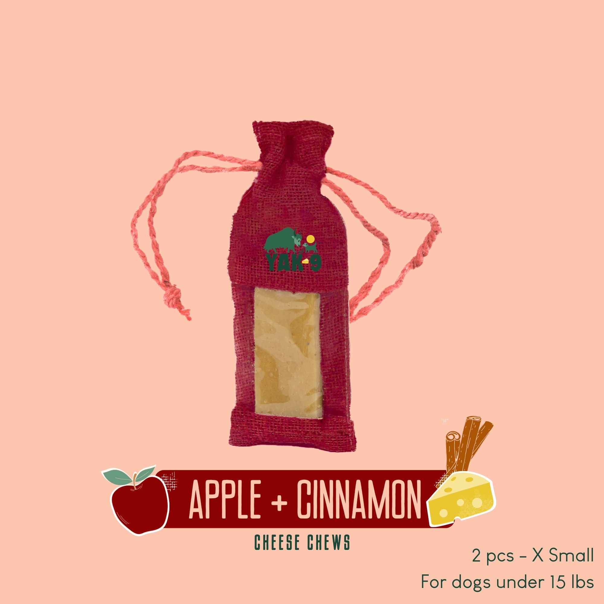 Yak9 Apple and Cinnamon Yak Milk Chews for Dogs - Yak9 Chew