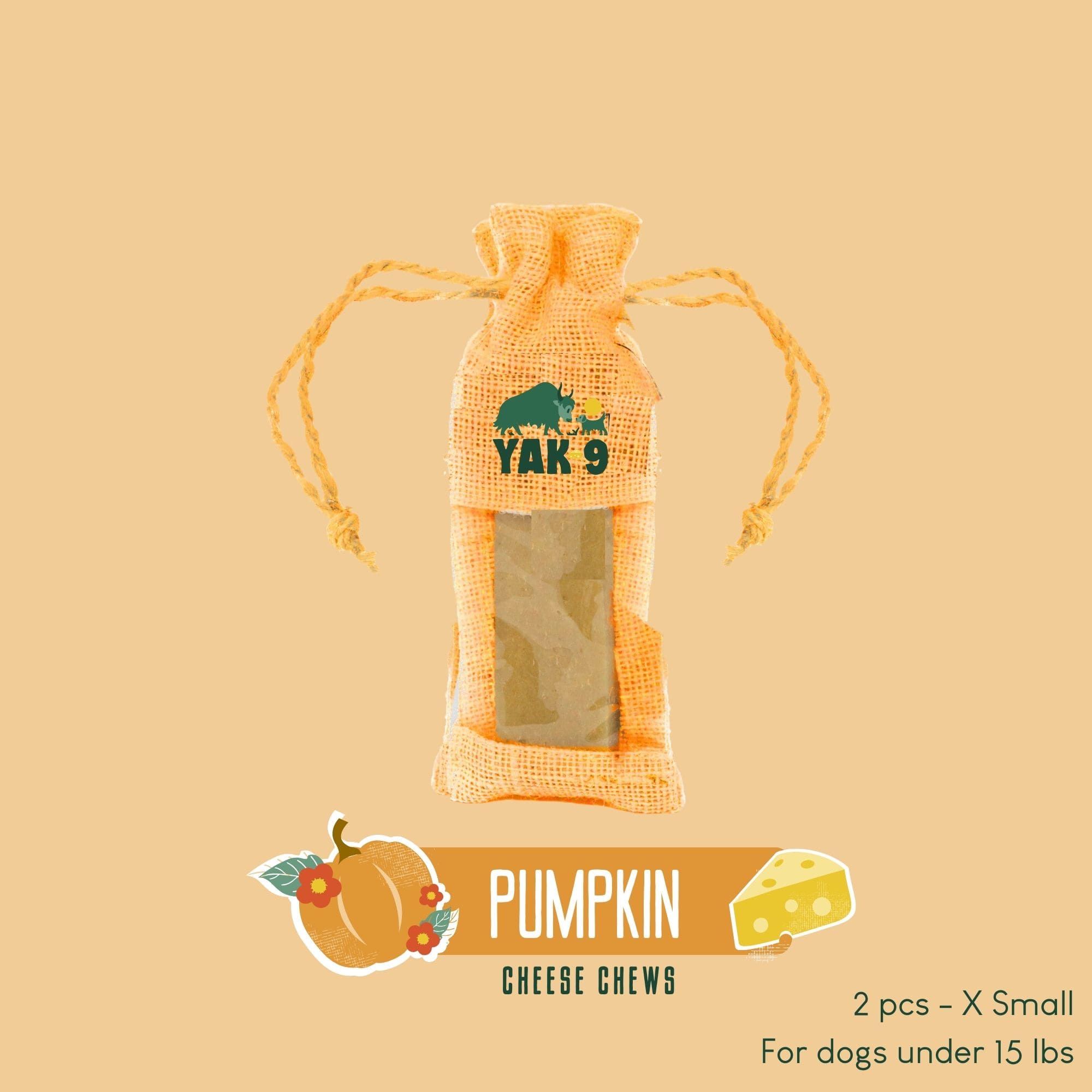 Yak9 Pumpkin Yak Chews for Dogs - Yak9 Chews