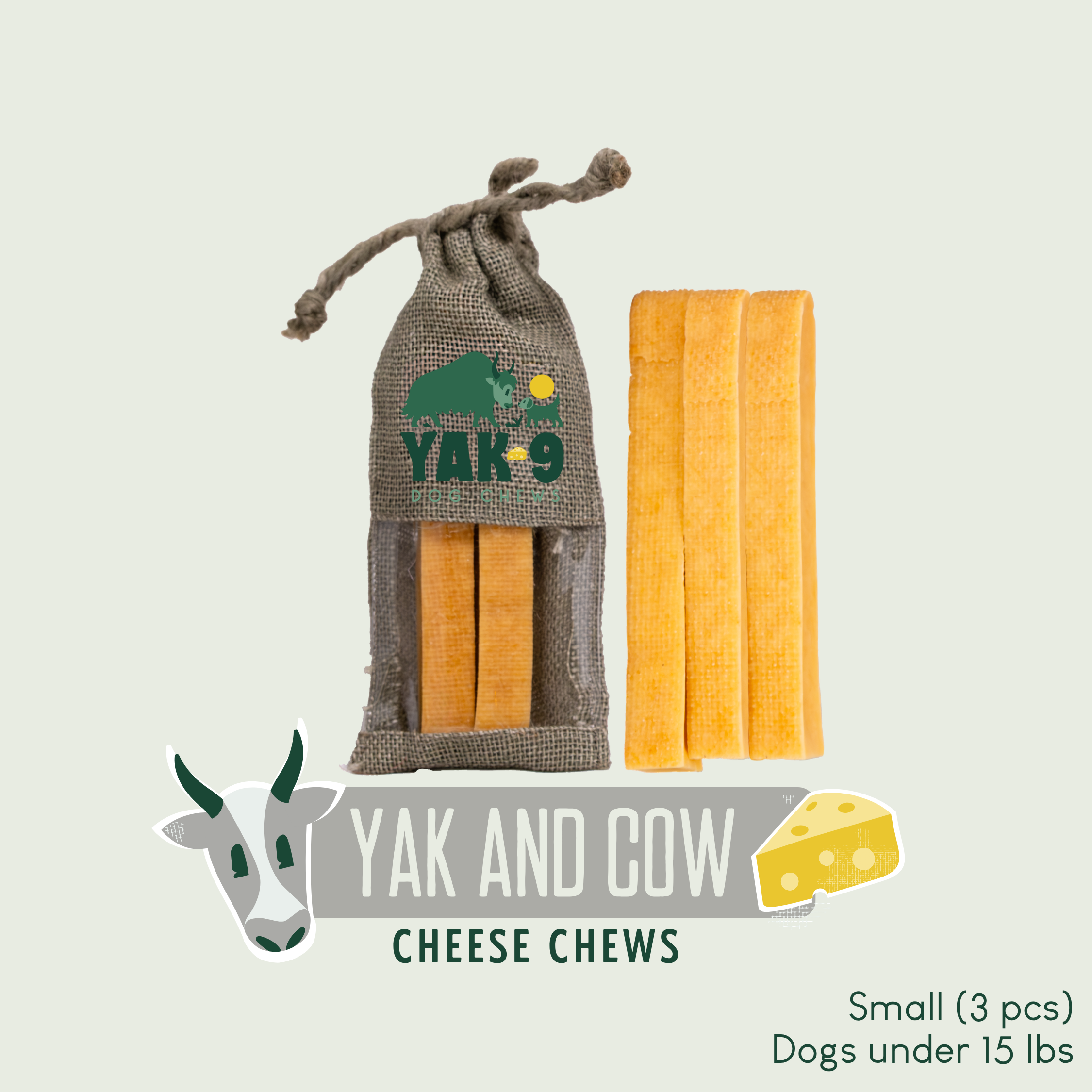 Yak and Cow Cheese Chews for Dogs