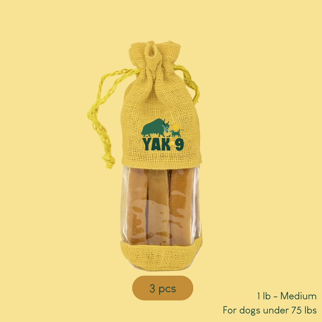 Yak9 Peanut Butter and Banana Yak Milk Chews for Dogs - Yak9 Chew