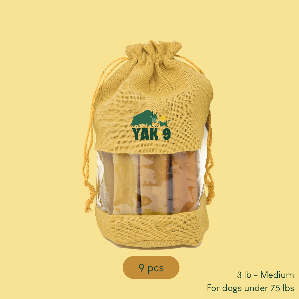Yak9 Peanut Butter and Banana Yak Milk Chews for Dogs - Yak9 Chew
