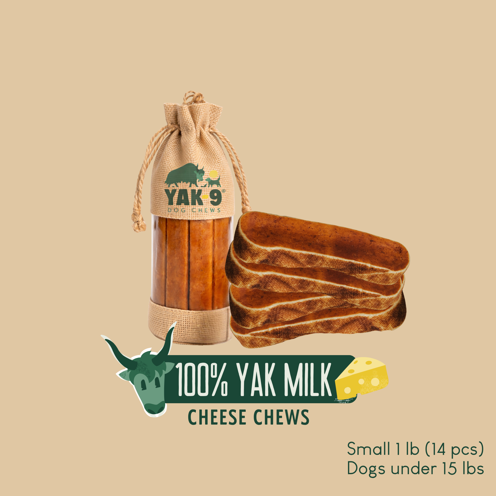 100% Yak Milk Chews for Dogs