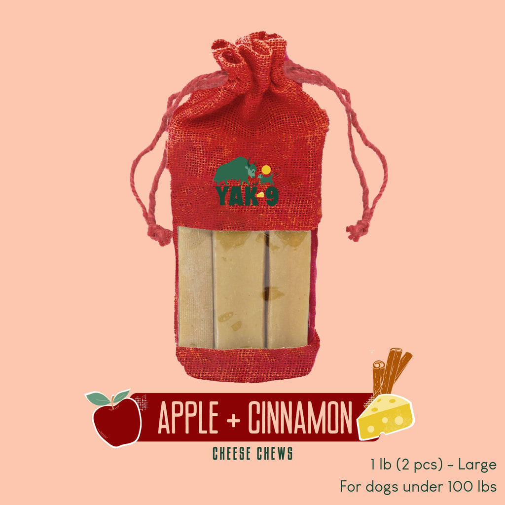 Yak9 Apple and Cinnamon Yak Milk Chews for Dogs - Yak9 Chew