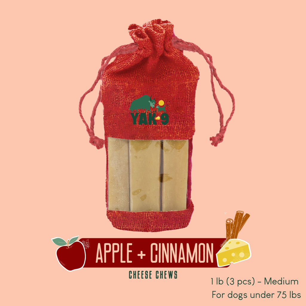Yak9 Apple and Cinnamon Yak Milk Chews for Dogs - Yak9 Chew