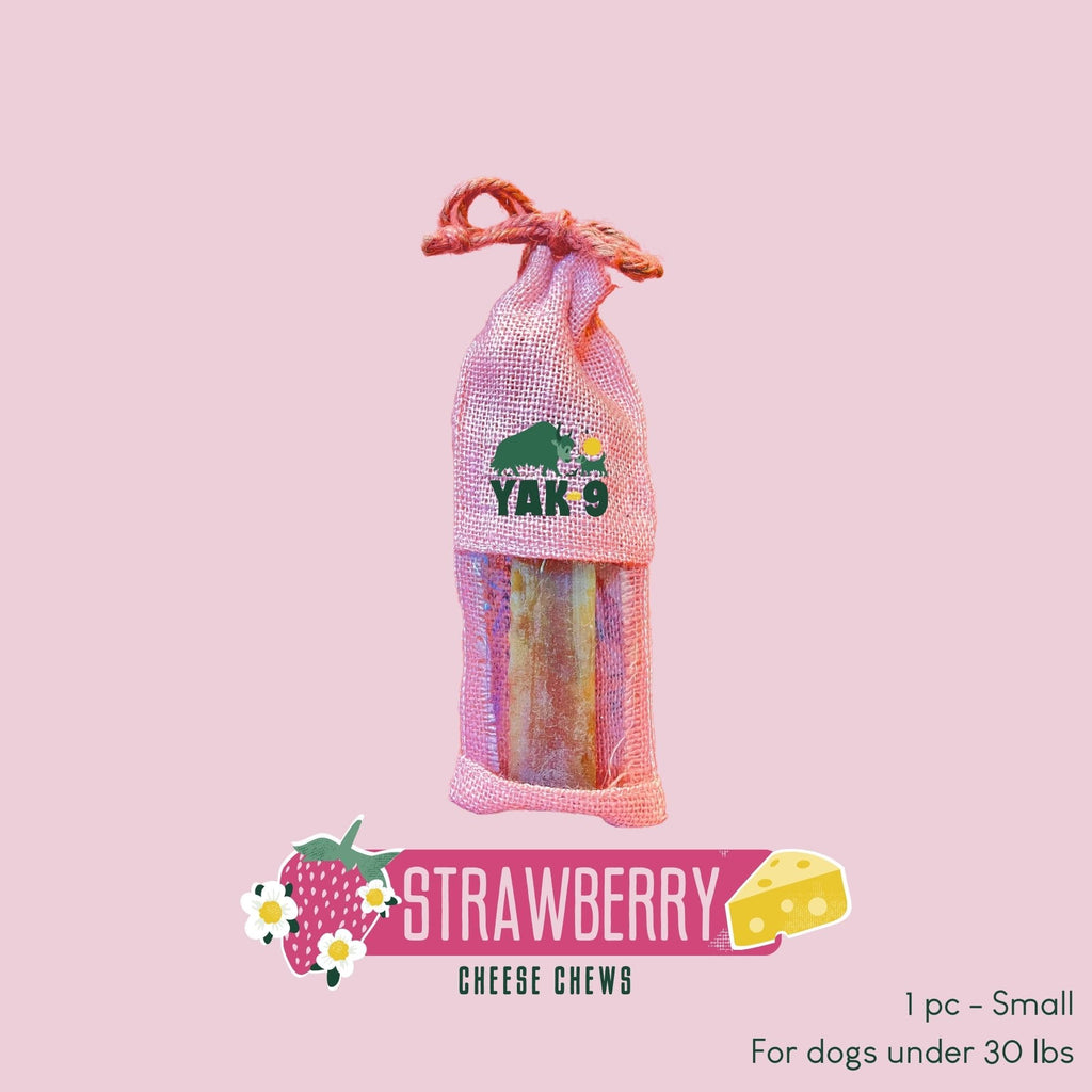 Yak9 Strawberry Yak Milk Chews for Dogs - Yak9 Chews