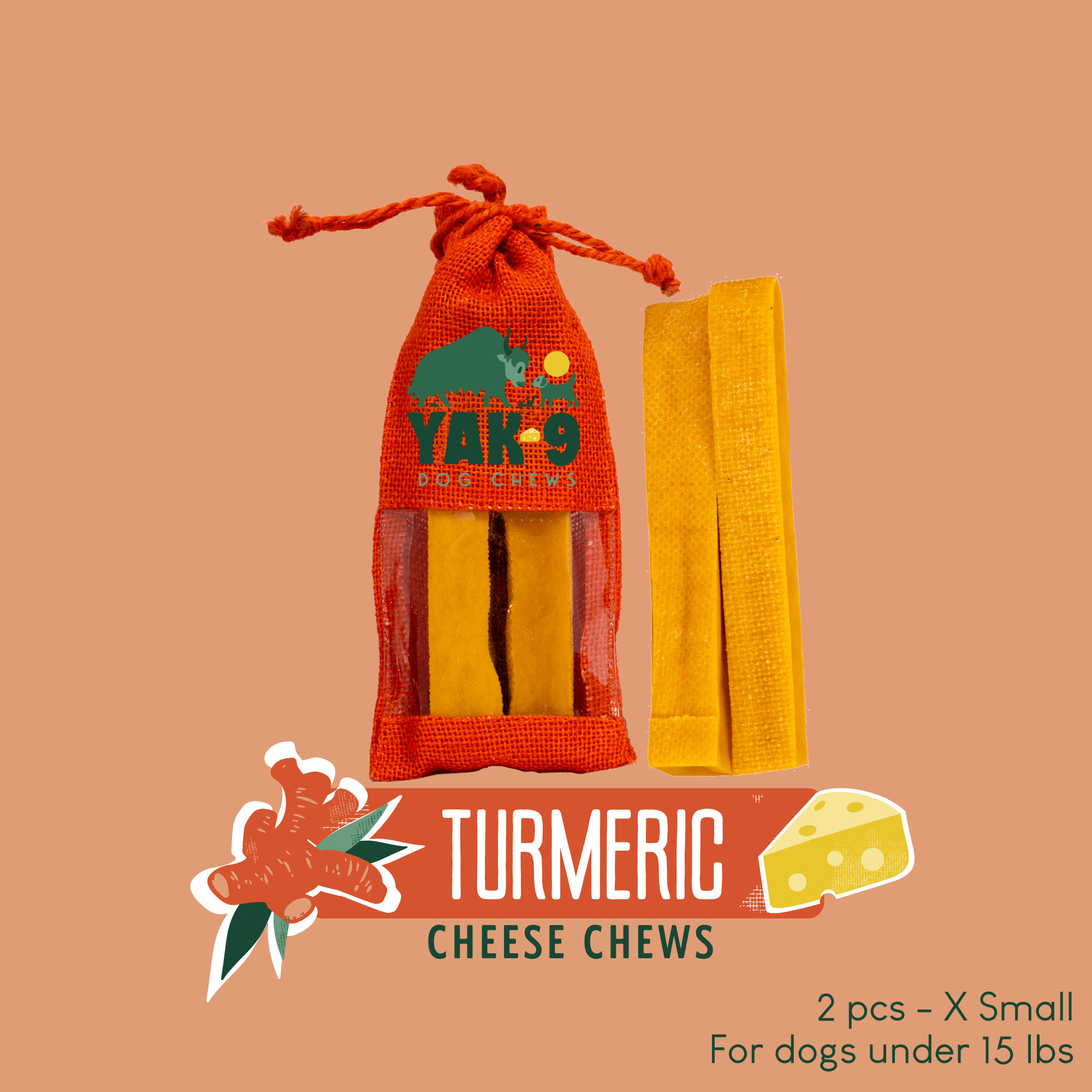Turmeric Cheese Chews for Dogs