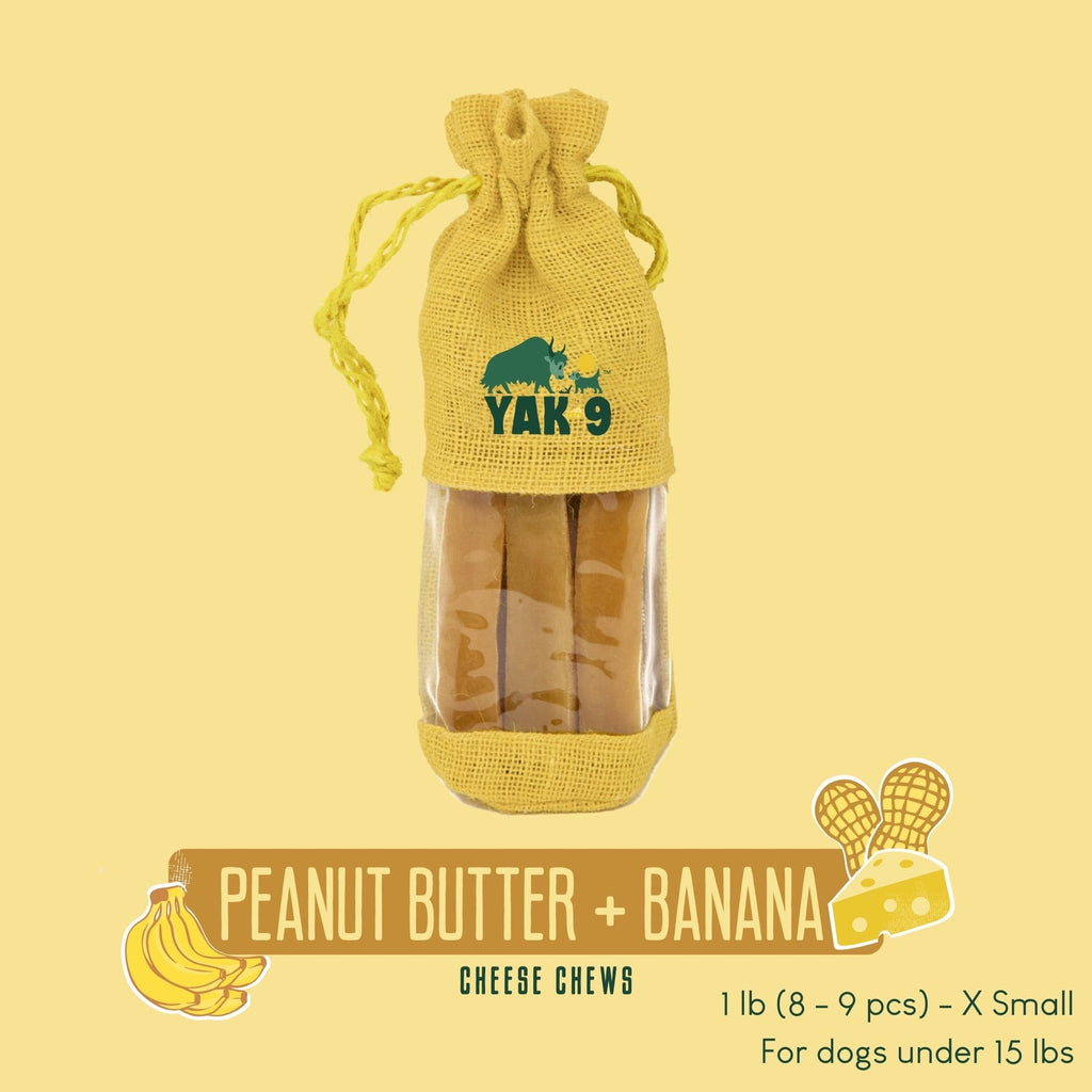 Yak9 Peanut Butter and Banana Yak Milk Chews for Dogs - Yak9 Chew