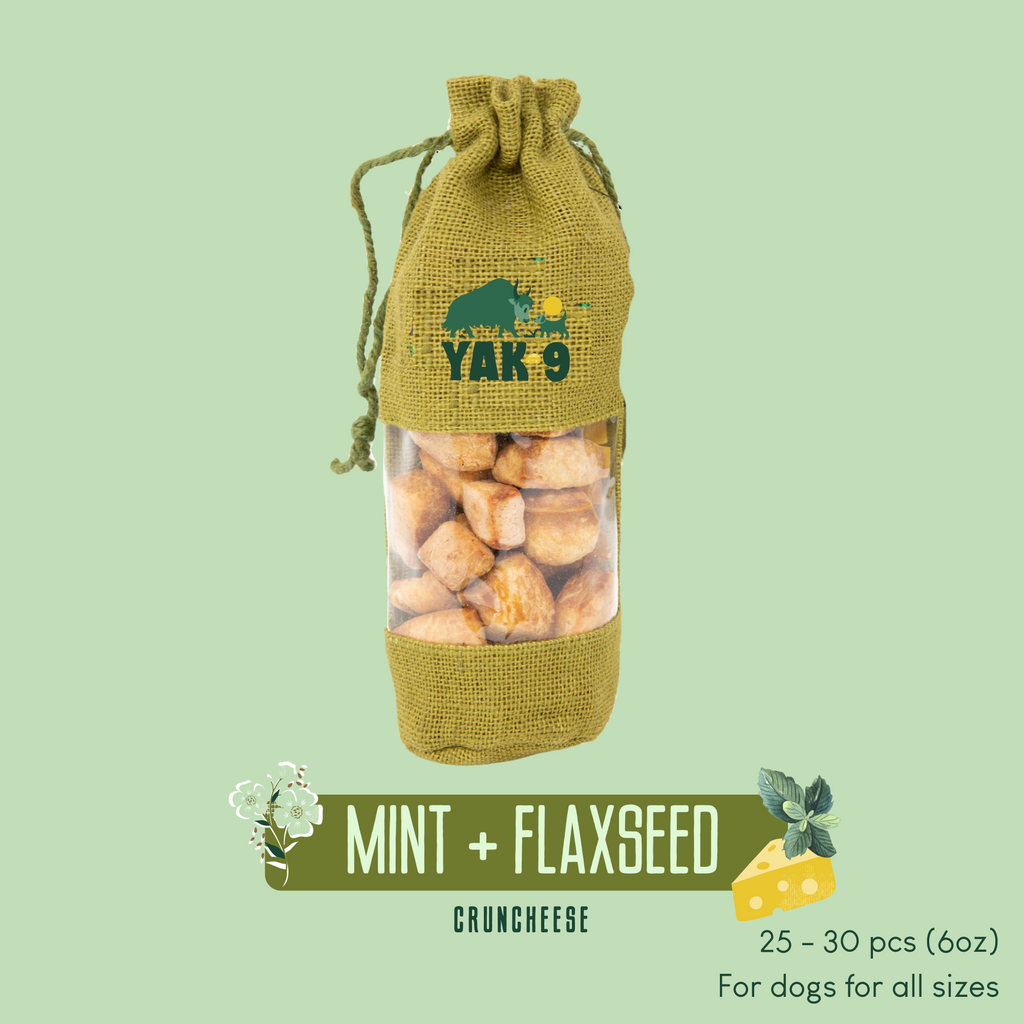 Yak9 Mint and Flaxseed CrunCheese for Dogs - Yak9 Chews