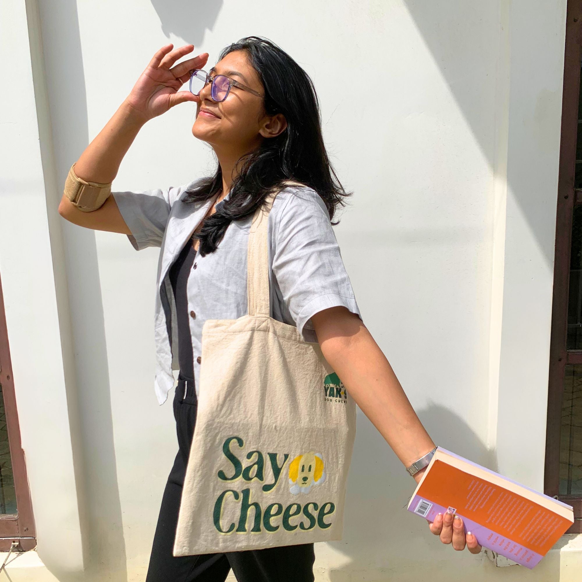 Durable Yak9 Tote Bag - SAY CHEESE | Yak9 Chews
