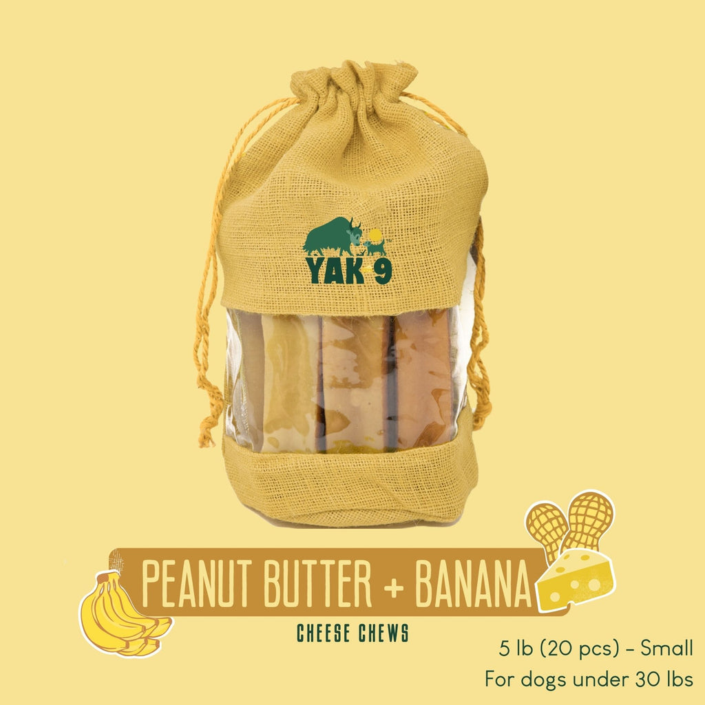 Yak9 Peanut Butter and Banana Yak Milk Chews for Dogs - Yak9 Chew