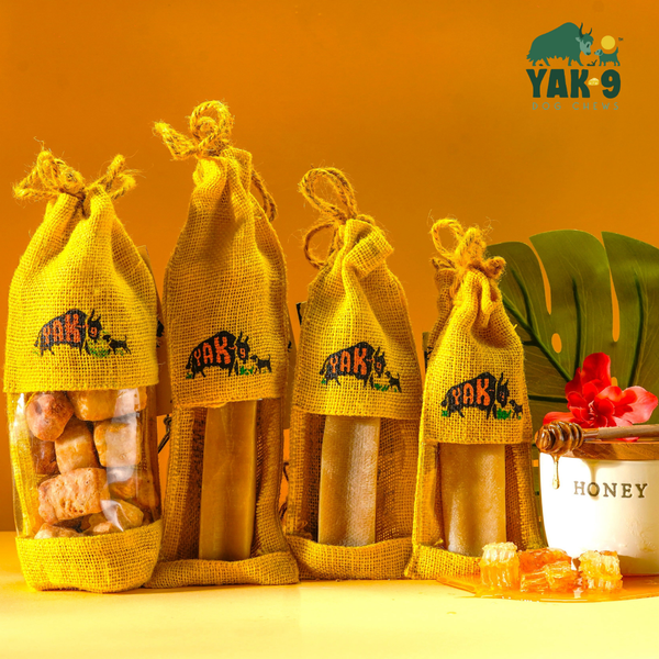 Yak9 Honey & Spirulina Cheese Chews for Dogs