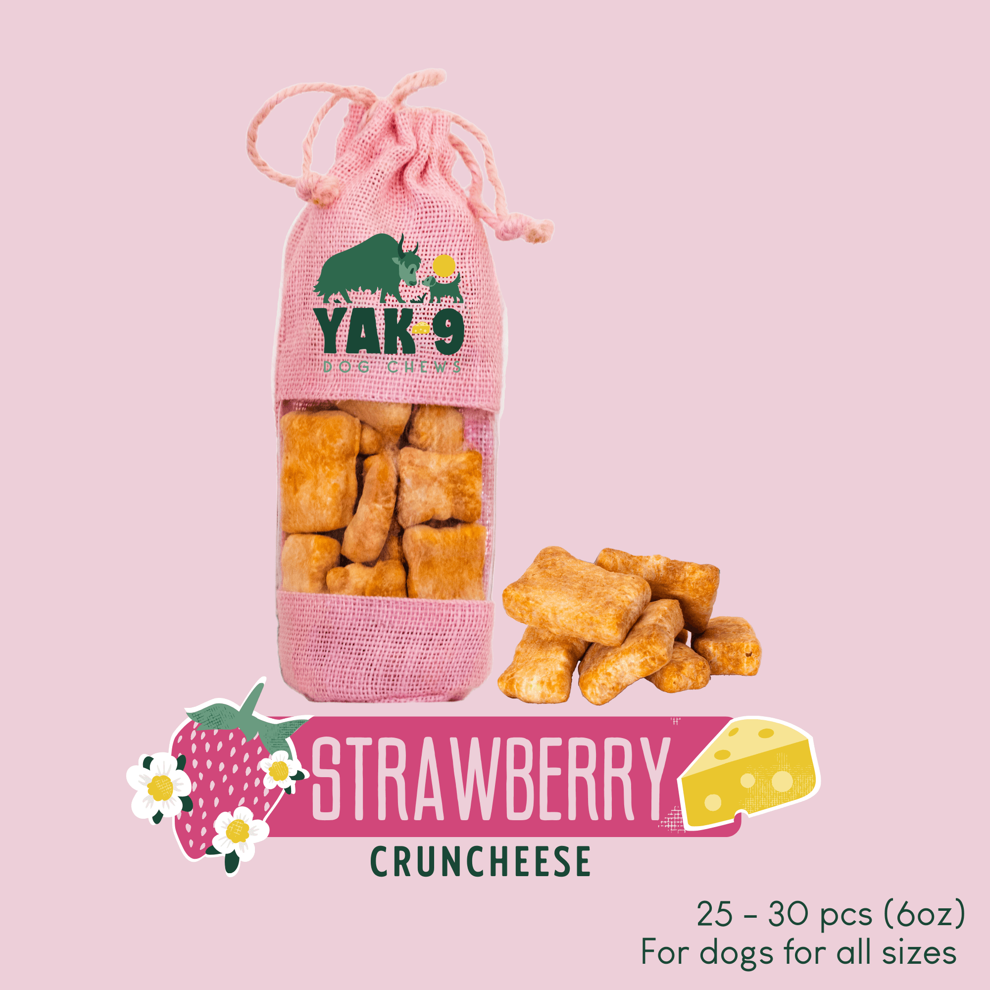 ブルチー Yak9 CrunCheese - Crunchy Yak Cheese Treats for Dogs | Yak9 Chews